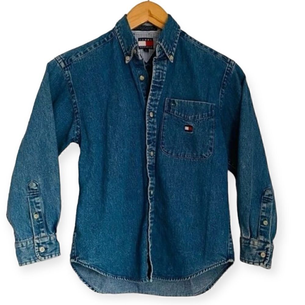 Tommy Hilfiger 90’s Boys’ Denim Shirt Size Small
